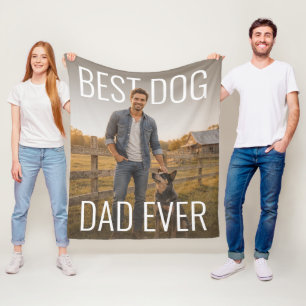 Bester Hundepapa Aller Zeiten PhotoPop Fleecedecke