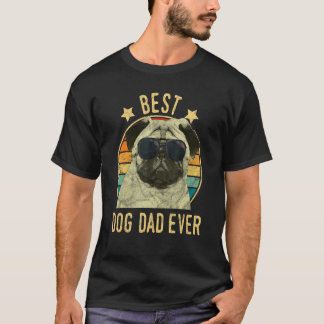 Bester Hundepapa Aller Zeiten Pug Vatertag Geschen T-Shirt