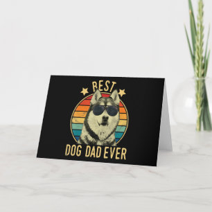 Bester Hundepapa Aller Zeiten Sibirischer Husky Fa Karte