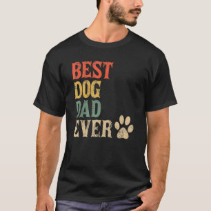 Bester Hundepapa Aller Zeiten Vintage Hund Papa T-Shirt