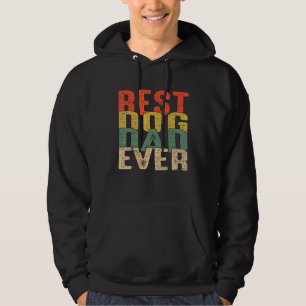 Bester Hundepapa Aller Zeiten Vintage Vatertag Ret Hoodie