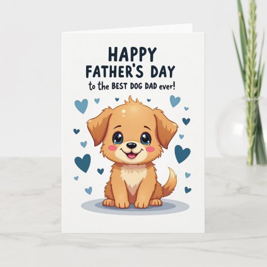Bester Hundepapa Allerliebst Karte (Vorderseite)