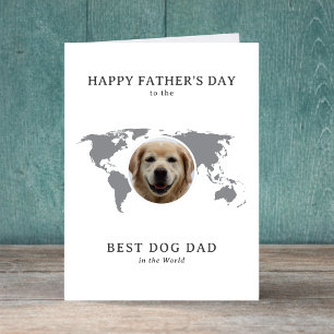 Bester Hundepapa der Welt Vatertagsfoto Feiertagskarte