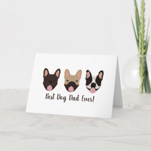 Bester Hundepapa Ever Französische Bulldoggen Karte