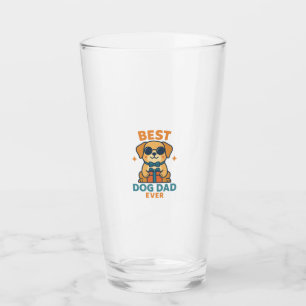 Bester Hundepapa Ever � Lustiges Vatertags-Hunde-S Glas