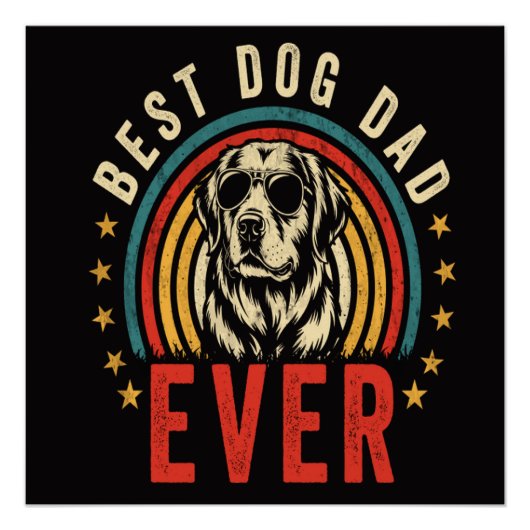 Bester Hundepapa ever Poster (Vorderseite)