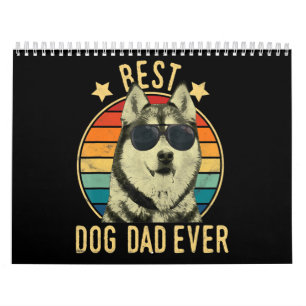 Bester Hundepapa   Geschenk für sibirischen Husky  Kalender