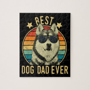 Bester Hundepapa Geschenk für sibirischen Husky Puzzle