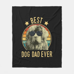 Bester Hundepapa   Geschenk von neufundland Fleecedecke