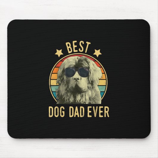 Bester Hundepapa | Geschenk von neufundland Mousepad (Vorne)