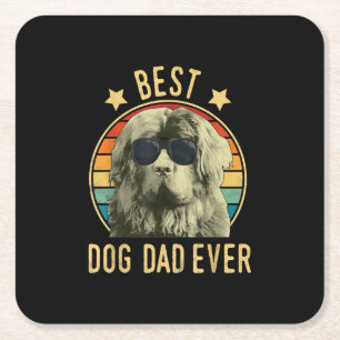 Bester Hundepapa   Geschenk von neufundland Rechteckiger Pappuntersetzer