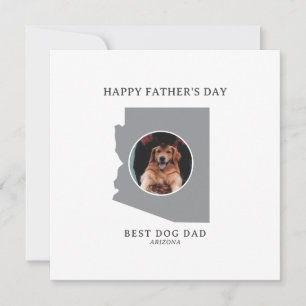 Bester Hundepapa in Arizona Foto zum Vatertag Feiertagskarte