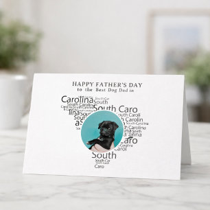 Bester Hundepapa South Carolina Vatertagsfoto Feiertagskarte