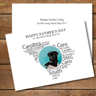 Bester Hundepapa South Carolina Vatertagsfoto Feiertagskarte