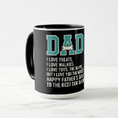 Bester Hundepapa Tasse (Vorderseite Links)