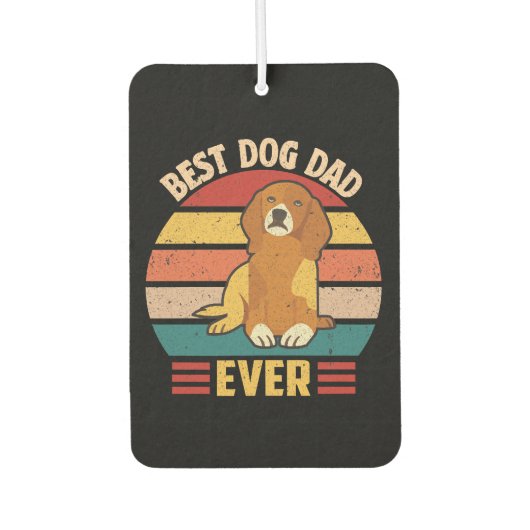 Bester Hundepapa überhaupt Autolufterfrischer (Vorderseite)