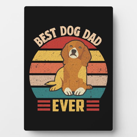 Bester Hundepapa überhaupt Fotoplatte (Vorderseite)