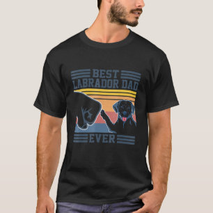 Bester Hundepapa überhaupt - Labrador Hund Retro V T-Shirt