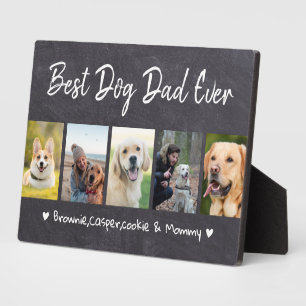 Bester Hundepapa überhaupt Pet  5 Foto Collage Sch Fotoplatte