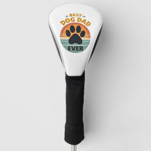 Bester Hundepapa überhaupt Vintage Retro Pfote Son Golf Headcover