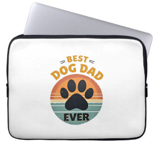 Bester Hundepapa überhaupt Vintage Retro Pfote Son Laptopschutzhülle