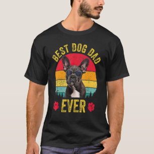 Bester Hundepapa überhaupt Vintage Vatertag Retro T-Shirt