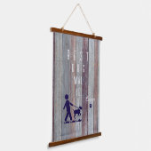 Bester Hundeschwalker je mit Holz überzogene Wandt Wandteppich Mit Holzrahmen (Gewinkelt)