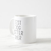 Bester Hundesitz je Hund zu Fuß Sitzplatz Kaffeetasse (Vorderseite Links)