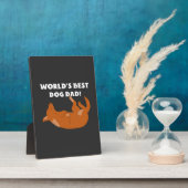Bester Hundespapa der Welt! Fotoplatte (Seite)