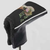 Bester Hundevater je Pit Bull Brindle Dark Golf Headcover (3/4 Vorderseite)