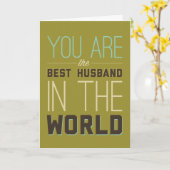 Bester Husband [Ehefrau] Karte (Gelbe Blume)