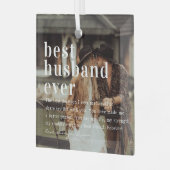 Bester Husband je | Angebot und Foto Ornament Aus Glas (Vorderseite links)