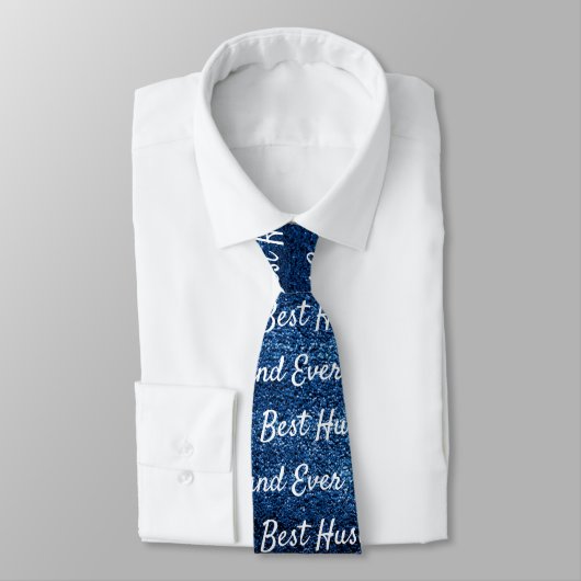 Bester Husband je | Blue Dream Abstrakt Neck Tie Krawatte (Gebunden)