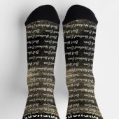 Bester Husband je | Braune Dream Abstrakt Socken (Oben)