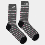 Bester Husband je | Elegant Monogram Socken (Rechts)