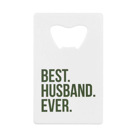 Bester Husband je Geldkarten Flaschenöffner (Vorderseite)