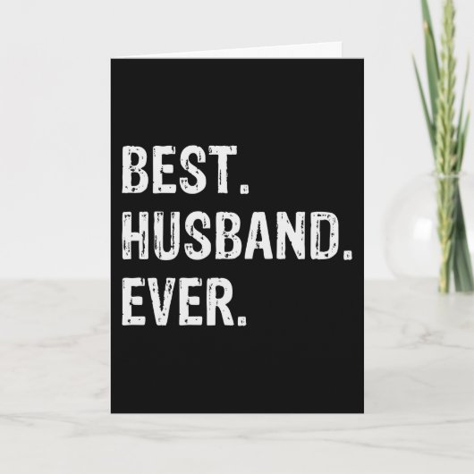 Bester Husband je Karte (Vorderseite)
