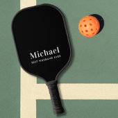 Bester Husband je Monogram Black Pickleball Schläger
