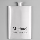 Bester Husband je Monogram Flachmann