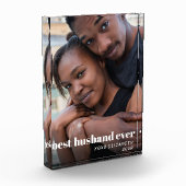 Bester Husband je Personalisiert Fotoblock (Links)