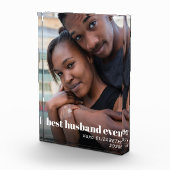 Bester Husband je Personalisiert Fotoblock (Rechts)