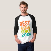 Bester Husband seit 2008 T-Shirt (Vorne ganz)