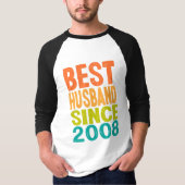 Bester Husband seit 2008 T-Shirt (Vorderseite)