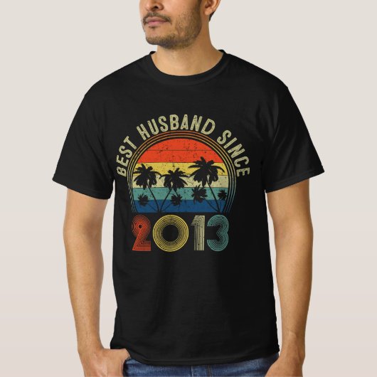 Bester Husband seit 2013 T-Shirt (Vorderseite)