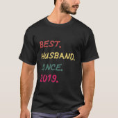 Bester Husband seit 2019 T-Shirt (Vorderseite)