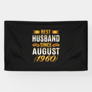 Bester Husband seit August 1960 - Funny 60. Banner