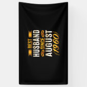 Bester Husband seit August 1960 - Funny 60. Banner (Vertikal)