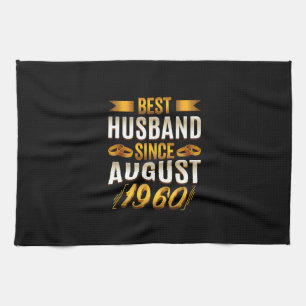 Bester Husband seit August 1960 - Funny 60. Geschirrtuch