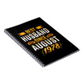 Bester Husband seit August 1978 - Funny 42. Notizblock (Rechte Seite)