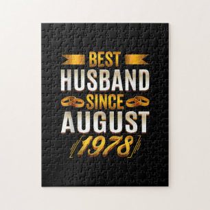 Bester Husband seit August 1978 - Funny 42. Puzzle